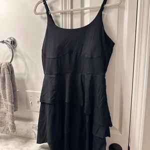 Chic Black Layered Mini Dress